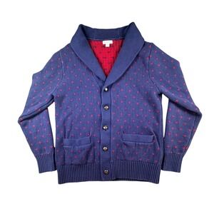 Merona Grandpa Cardigan Navy Shawl Collar Sweater Men's M‎ Cozy Academia Cottage
